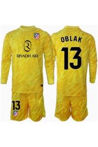 Atletico Madrid Jan Oblak #13 Keeper Babyklær Tredje Fotballdrakt til barn 2024-25 Lange ermer (+ Korte bukser)
